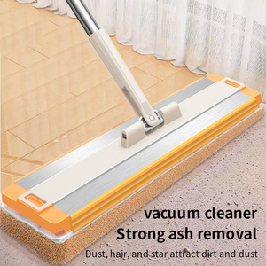 2026 Venta Caliente Juego de Mopa de Acero Reutilizable de Gran Capacidad con Separación de Agua Limpia y Sucia, Autoescurrible y Manos Libres, Mopa Giratoria 360° - Product Image 3