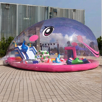 Carpa Burbuja Inflable Transparente Tipo Iglú de Cristal para Acampar en Familia, Jardín y Celebraciones al Aire Libre