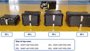 플라스틱 상자 오토바이 테일 박스 전기 자전거 블랙 테일 박스 ABS 하드 플라스틱 상자 방수 보관 상단 상자 - Product Image 5