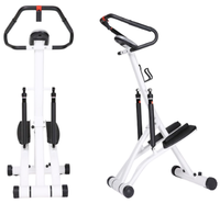 Mini stepper d'escalier multifonction avec réglage de la résistance Mains courantes Cardio Climbing Machine Fitness Equipment