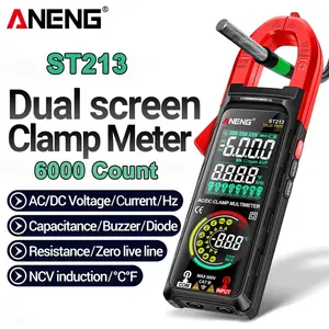 ANENG ST213 Pince Mètre VA Écran d'affichage couleur inversé Multimètre CAT III 6000 Compteur True RMS <span class=keywords><strong>Tester</strong></span> DC/AC Tension Courant Outil - Product Image 1