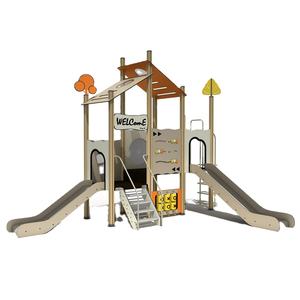 Glissière extérieure de terrain de <span class=keywords><strong>jeu</strong></span> de HPL, équipement extérieur de terrain de <span class=keywords><strong>jeu</strong></span> de jeux de parc pour des enfants - Product Image 6