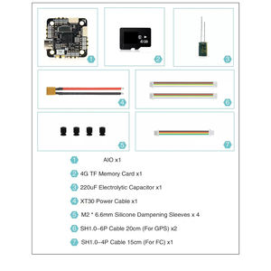 AIO ตัวควบคุมการบิน4in1 45A ESC (โลหะ-Encapsulated) STM32H743 dual IMU บารอมิเตอร์2 6S อินพุต O3/O4รองรับผลิตในประเทศจีน - Product Image 5