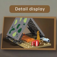 MouldKing 29001, 373 Piezas, Bloques de Construcción de un Campamento de Braquiosaurios, Kit de Modelo de Huevo de Dinosaurio, Juguetes de Ensamblaje, Regalos de Cumpleaños para Niños