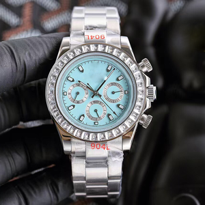 Montre Homme Multifonctionnelle Étanche avec Logo Personnalisé, Diamants en Zircon, Mouvement Automatique, Design Business, Bracelet Cuir et Caoutchouc, Cadran Discret - Product Image 5