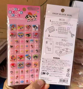 Autocollants de carrelage carrés Power Girls Tamagotchis, mignons, imprimés de dessins animés et d'anime, pour la décoration - Product Image 4