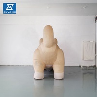 Modèle de chien gonflable floqué personnalisé pour la publicité en extérieur, la décoration d'événements et les sites touristiques