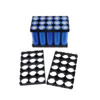 Rak Baterai 18650-3x5 untuk Perakitan Paket Lithium Isi Ulang, Sistem Pengunci Snap, Modular, 15 Sel, Braket Interlocking