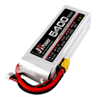 Batterie semi-solide JHLIPO 4S 14,8V 5400mAh 60C à décharge rapide, 500 cycles, cathode LiCoO2 pour pack de batterie d'avion RC