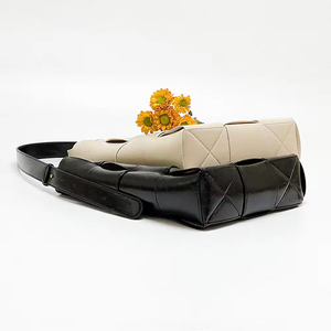 Đơn giản dệt của phụ nữ túi xách da tinh khiết Messenger Túi da bò Vai Tote Túi hàng đầu lớp túi xách giản dị tạo ra logo của bạn - Product Image 5