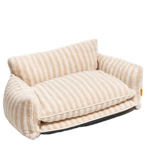 NOUVEAU Lit pour <span class=keywords><strong>chien</strong></span> en laine d'agneau rayée de haute qualité, doux, amovible, portable, pour la saison hivernale, lavable, respectueux de l'environnement - Product Image 2