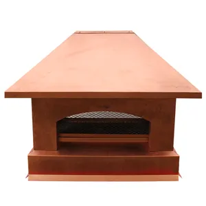 High quality copper chimney cap in kitchen / copper fireplace chimney hood cover roof cap chimney pots cowl