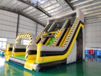 Toboggan gonflable commercial double piste extrême pour événements extérieurs et location