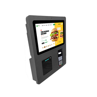 Kiosque de commande en libre-service de 15,6 pouces avec imprimante thermique et terminal de paiement POS pour restaurant