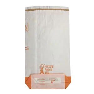 25Kg Lawn Paper Bags Heavy Duty Lawn Refuse Multiwall Kraft Paper Bag