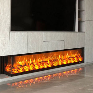 Cheminée Électrique Décorative Murale Très Grande de 78 Pouces à 3 Côtés, Personnalisable, Certifiée CE, Style <span class=keywords><strong>Foyer</strong></span> Européen, Vente en Gros - Product Image 4