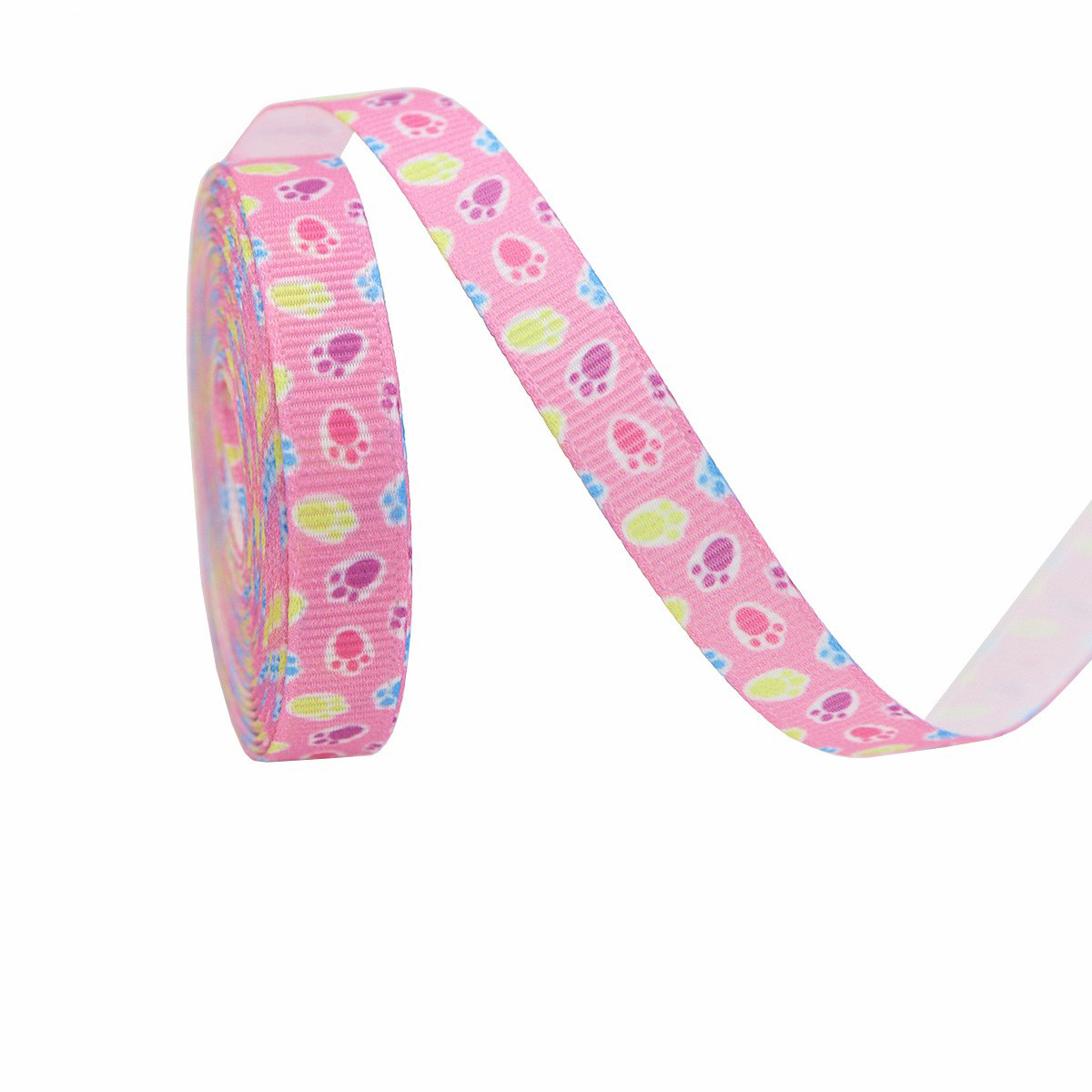 Empreinte de patte rose-1 cm * 10 mètres