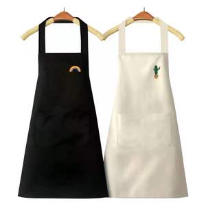 Grembiuli da cucina in poliestere con stampa Logo personalizzato per Chef <span class=keywords><strong>Stylist</strong></span> Grill ristorante Bar Shop cafè bellezza Nail Master grembiule - Product Image 1