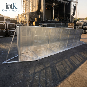 Barrières modulaires en alliage d'aluminium pour foule, barrières de scène portables pour extérieur - Product Image 1