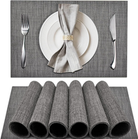 Conception isolation rectangle luxe tpromotion différents types ensembles de tapis de table à manger