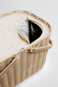 JY Cesto Grande para <span class=keywords><strong>Picnic</strong></span>, Cesta de Ratán de Sauce Negro, Bolsa Enfriadora, Círculo Tejido y Rectángulo, Cesta de <span class=keywords><strong>Picnic</strong></span> para <span class=keywords><strong>2</strong></span> <span class=keywords><strong>Personas</strong></span> - Product Image 6