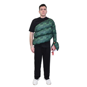 Disfraz de Pitón para Adultos, Unisex, Disfraz de Serpiente Verde para Fiesta de Halloween - Product Image 2