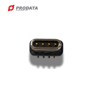 Connecteur Pogo personnalisé 1-6 broches, étanche IP67, connexion filaire magnétique RF pour charge d'alimentation, matériau cuivre 5V/12V 3A