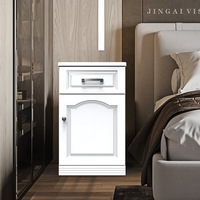 Onais Home Coffre-fort antivol simple et moderne pour chambre à coucher avec serrure à combinaison d'empreintes digitales Petit tiroir de chevet ignifuge en métal