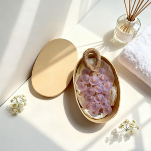 Private Label Handmade Solid Green Black Grape Shaped Hand Wash Crystal Hand Grade <strong>Soap</strong> Handmade <strong>Soap</strong> - Product Image 2