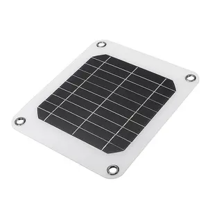 BUHESHUI Pengisi Daya 5W Solar Portabel, Panel Surya 5Watt Output USB untuk Ponsel/Bank Daya