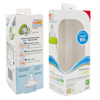Customized Recyclable Hard Paper Box with PVC Transparent Window Baby Bottle Paper Packaging Gift Box