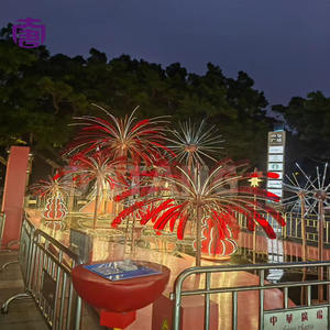 Dynamic Outdoor IP65 Waterproof <b>LED</b> Firework <b>Tree</b> <b>Light</b> Customizable Color for Landscape Urban Street Restaurant Holiday Decor - Product Image 3