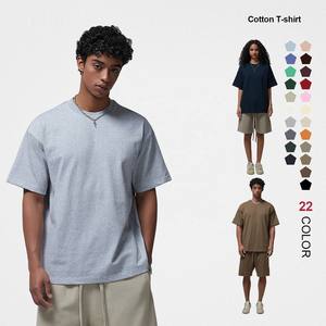 T-shirt surdimensionné à épaules tombantes en coton de haute qualité AR005, 305 grammes, impression personnalisée, t-shirts pour hommes lourds - Product Image 1