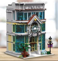 XMORK DIY 3784 pièces – Maquette de musée scientifique avec éclairage – Blocs de construction classiques à petites particules pour adultes – Jouet de construction