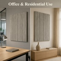 Panneaux acoustiques décoratifs pour murs intérieurs - Design moderne, respectueux de l'environnement, MDF PET NRC 0.8, imperméables, ignifuges, pour hôtels et appartements
