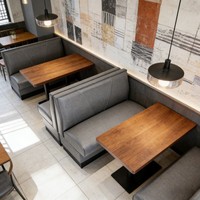 Mobilier de cantine léger, luxueux, durable et fiable pour les restaurants de restauration rapide, solution ergonomique pour l'ameublement des restaurants