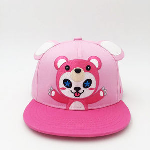 آذان ميكي الوردية الشخصية تصميم Snapback الفتيات مخصص مشاهد خارجية قماش الصوف المخملي - Product Image 1