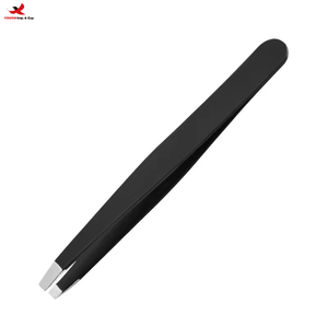 แหนบถอนขนสเตนเลสสตีล ป้องกันไฟฟ้าสถิต รุ่น HQ Mixed Proc Discount สีดำ ชมพู ทอง ปลายเฉียง สำหรับถอนขนคิ้ว - Product Image 1