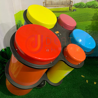 DEATS Stainless Steel & Aluminum/Alloy Outdoor Percussion Instrument Drum Set Playground Equipment Children's Intellectual Toys