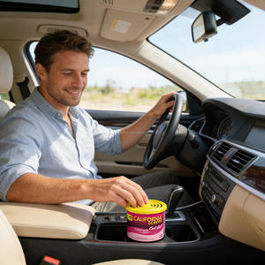 Diffuseur d'air pour voiture <span class=keywords><strong>California</strong></span> <span class=keywords><strong>Scents</strong></span> Cool Gel Coronado Cherry, parfum longue durée, type gel solide, 4,5 oz - Product Image 3