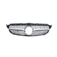Usine Directe PP + ABS Avant Pare-chocs De Voiture Argent Noir Diamant Grille Pour Mercedes Benz Classe C Amg W205 2058881260 2019 2020 2021