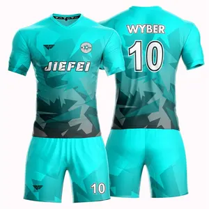 JFR Custom Printing Football Jerseys Shorts Shirts Breathable Uniforms Football Knitted Soccer Jersey Sport for M Wholesale Mens