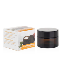 Luxus Kosmetik Creme Balsam Ton Maske UV-licht beständiges Braun glas mit Papier box 5g 10g 20g 50g 100g 200g Braun glas