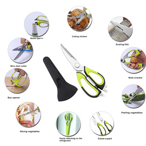 <span class=keywords><strong>Ciseaux</strong></span> de <span class=keywords><strong>cuisine</strong></span> multifonctionnels <span class=keywords><strong>pour</strong></span> usage domestique, coupe-oignons et poulet, <span class=keywords><strong>lames</strong></span> puissantes en acier inoxydable, compatibles lave-vaisselle - Product Image 2