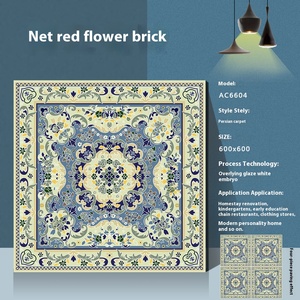 Piastrelle Moderne Antiscivolo per Esterni 600x600mm, Design Imitazione Mattone per Hotel, Centri Commerciali, Ville, Uffici - Product Image 4