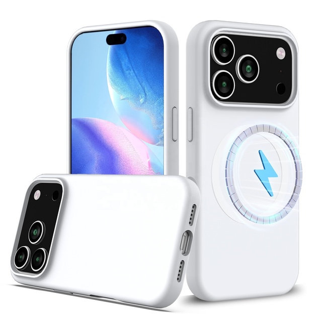OEM Phone Accessories Case with Magnetic Soft TPU Silicone Protective Mobile Phone Case for iPhone 17 Air 17 Pro Max B-3118