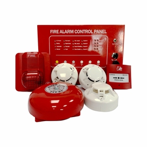 Fire <strong>Security</strong> Detection <strong>Alarm</strong> System 4 Zone Conventional Fire <strong>Alarm</strong> Control Panel - Product Image 1