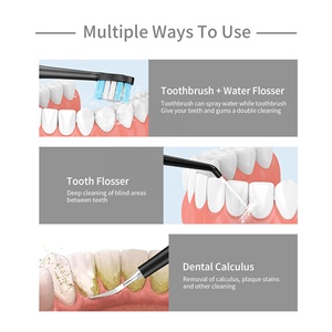 Dispositivo de Cuidado Dental Sónico Inteligente 3 en 1, Irrigador <span class=keywords><strong>Bucal</strong></span> IPX7, 4 Modos de Limpieza, 3 Accesorios, Cepillo de Dientes de Cerdas Suaves, Irrigador <span class=keywords><strong>Bucal</strong></span> - Product Image 5