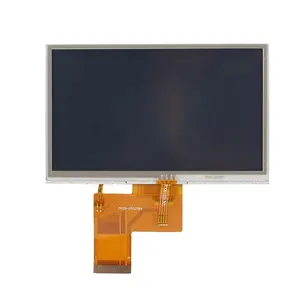 480x272 WQVGA Interfaz RGB Personalización de fábrica Pantalla LCD TFT de 5 pulgadas con CTP/RTP