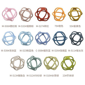 Food Grade Silicone Christmas <b>Ring</b> Baby Teether BPA Free Hand Grip Toddler <b>Kids</b> Teething Chew Toy Infant Soothing Gift - Product Image 6